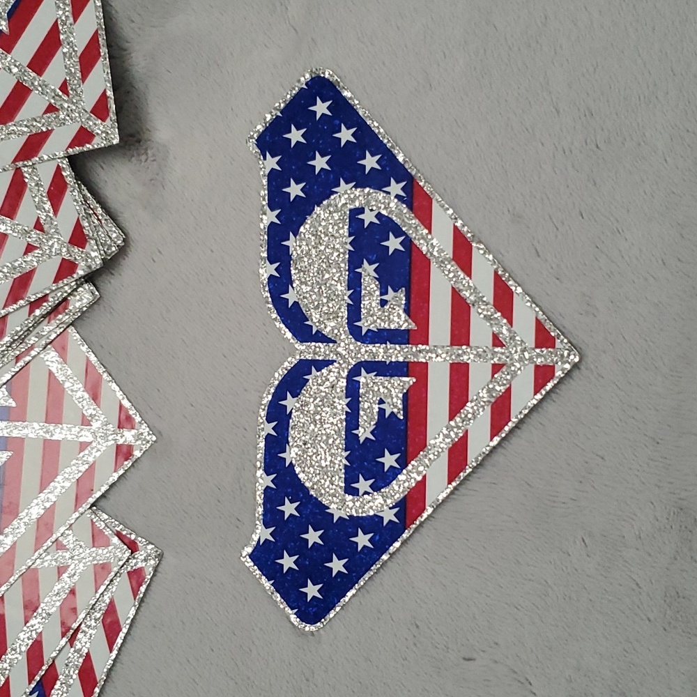 Roxy Stickers American Flag  Stickers.